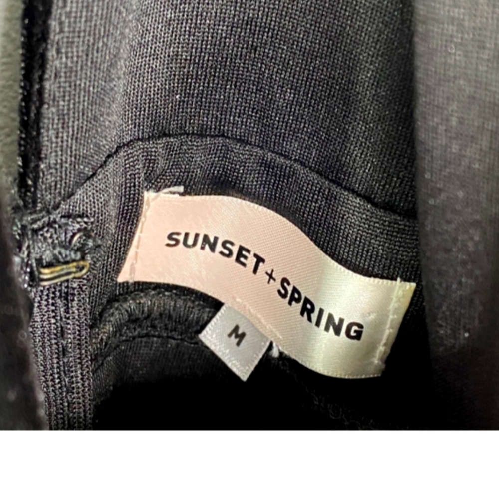Sunset + Spring Black Velour High Neck Sleeveless Jumpsuit Women's Size … - Picture 5 of 6